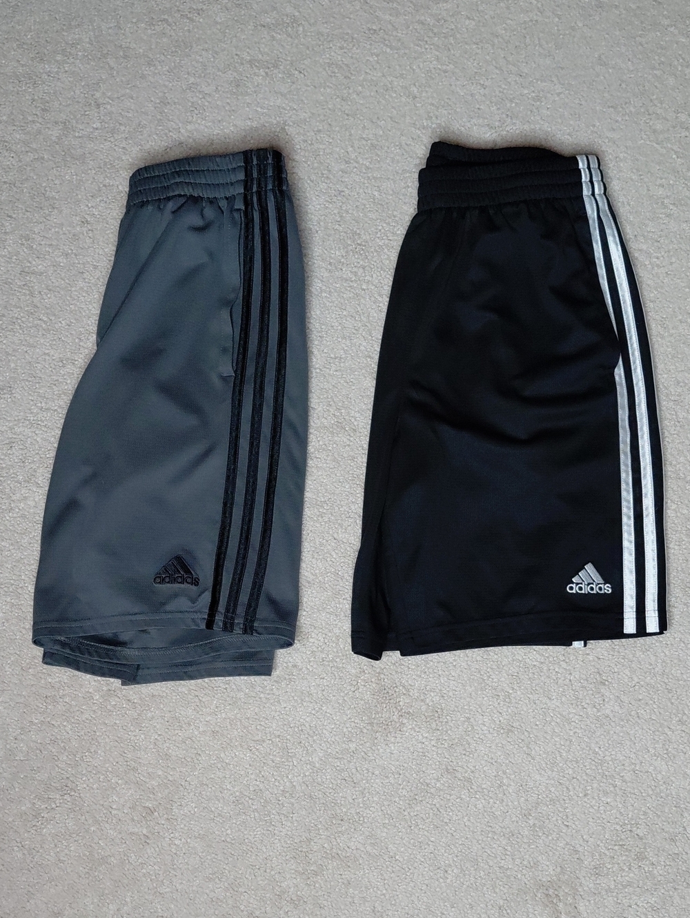 adidas Kids Athletic Shorts Duo - Black & Gray